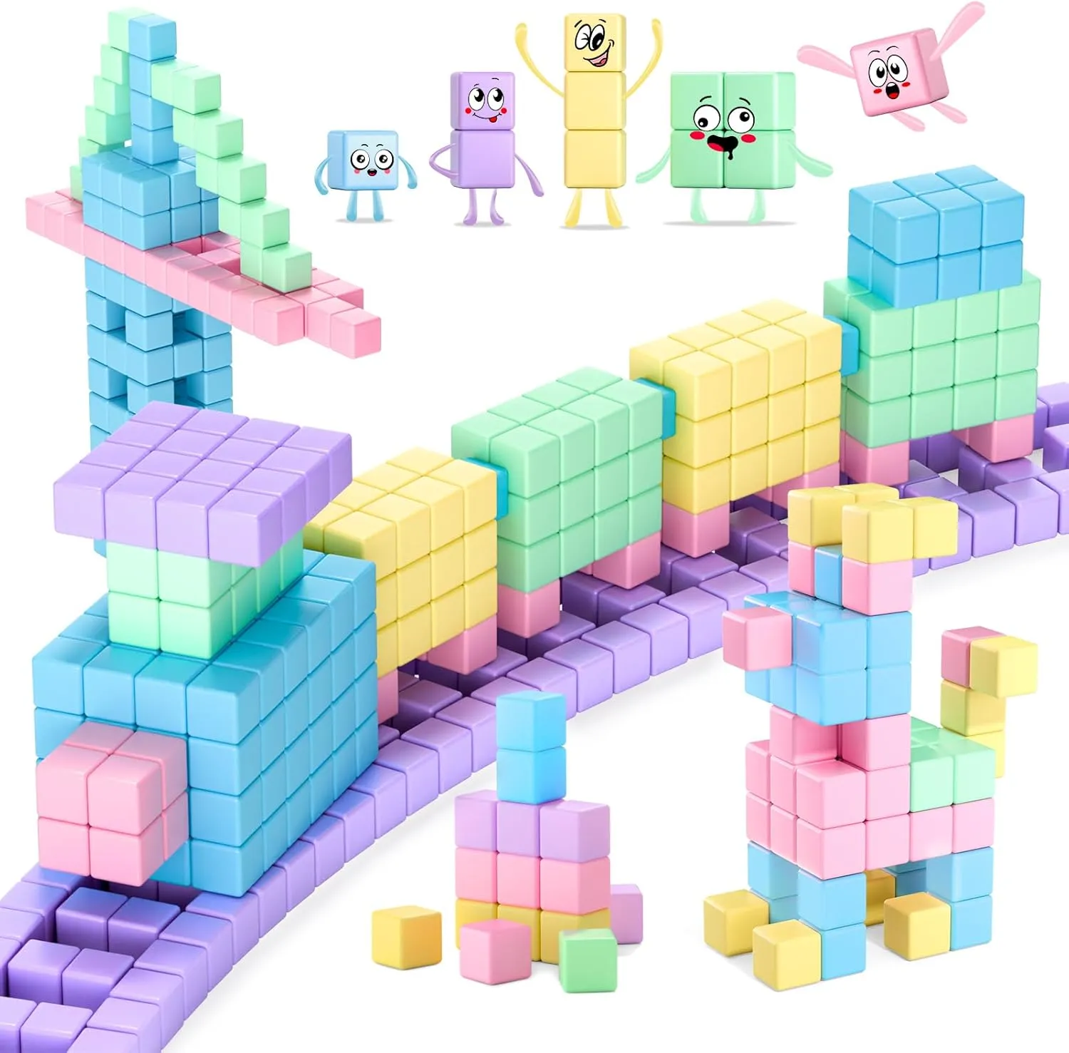 Magnetic Building Blocks Magnet Toys for Kids Ages ideomotor 1-3 3-5 4-8$ Sensory Montessori Magnet Cubes Classroom Must Haves for Boys Girls Age 2-4 45PCS Magnetic Blocks Toddler Toys$ 