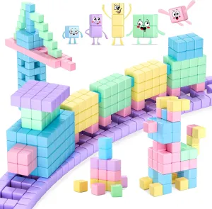 Magnetic Building Blocks Magnet Toys for Kids Ages ideomotor 1-3 3-5 4-8$ Sensory Montessori Magnet Cubes Classroom Must Haves for Boys Girls Age 2-4 45PCS Magnetic Blocks Toddler Toys$ 