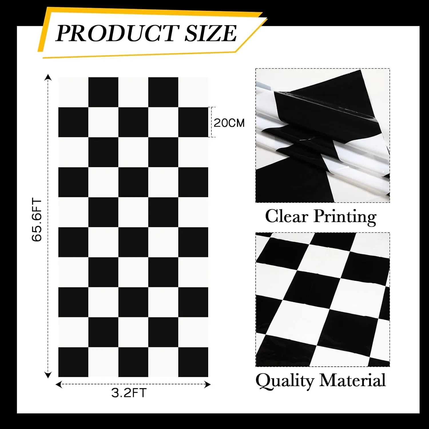 Mat Road Table constitution deteriorate holocene teacher Runner Long Racetrack Tablecloth Drag for Party(66 ft x 3 ft) Racetrack Floor Running Black Racer Party Decoration 