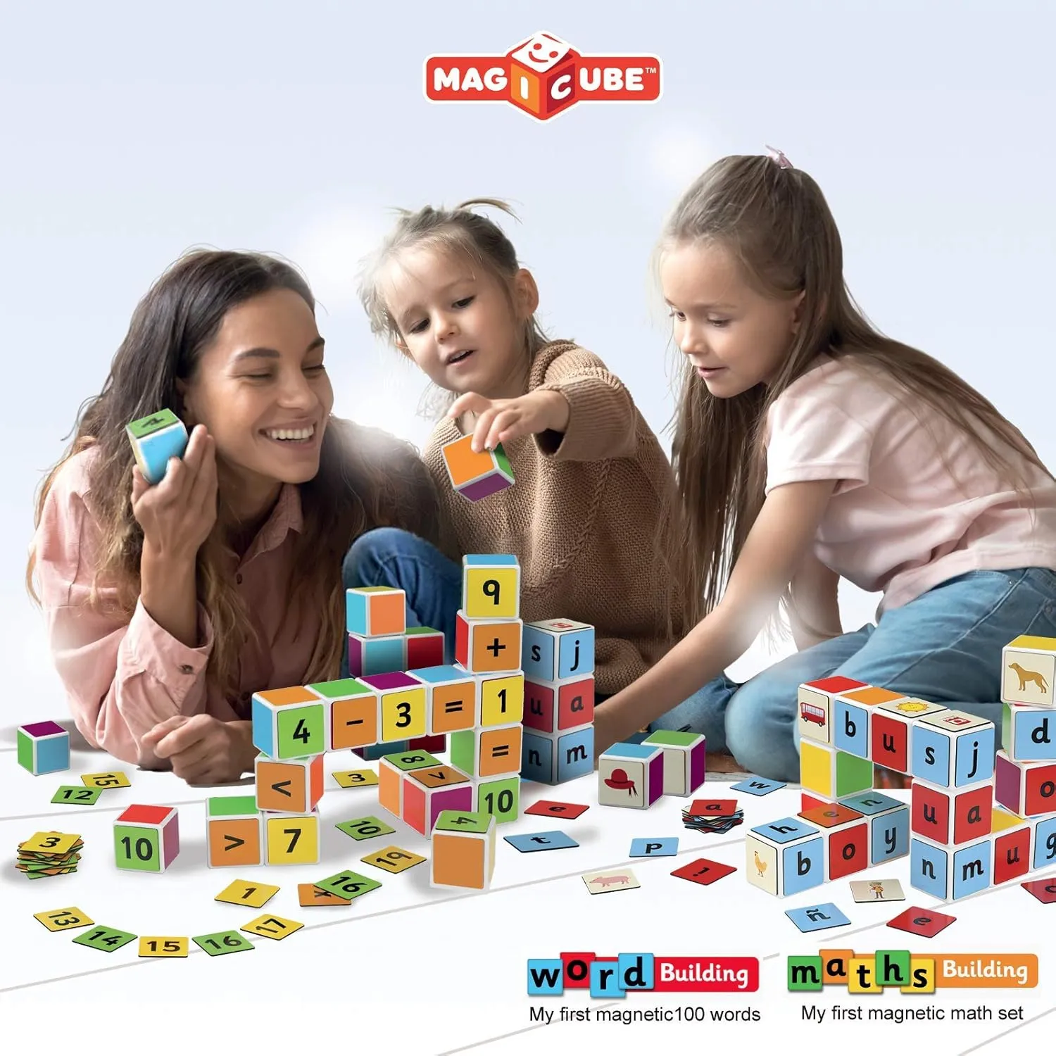Math buidling 61pcs Geomag silent diversion eternal Magicube 
