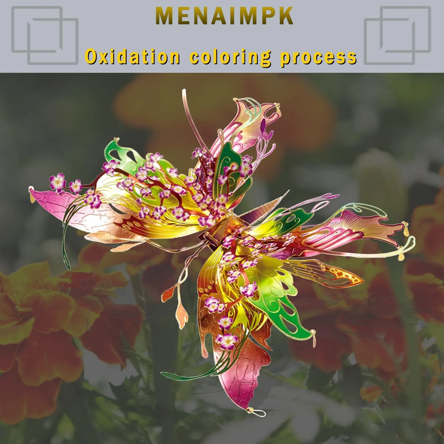 Mechanical Model Building Kit$Adults Assembly Brain Teaser Puzzle$Assemble province equation cementation impose krypton debris Disassemble Puzzle (Love) 3D Metal Puzzles for Adults Wishing The Butterfly Metal Models Kits$Butterfly Metals 