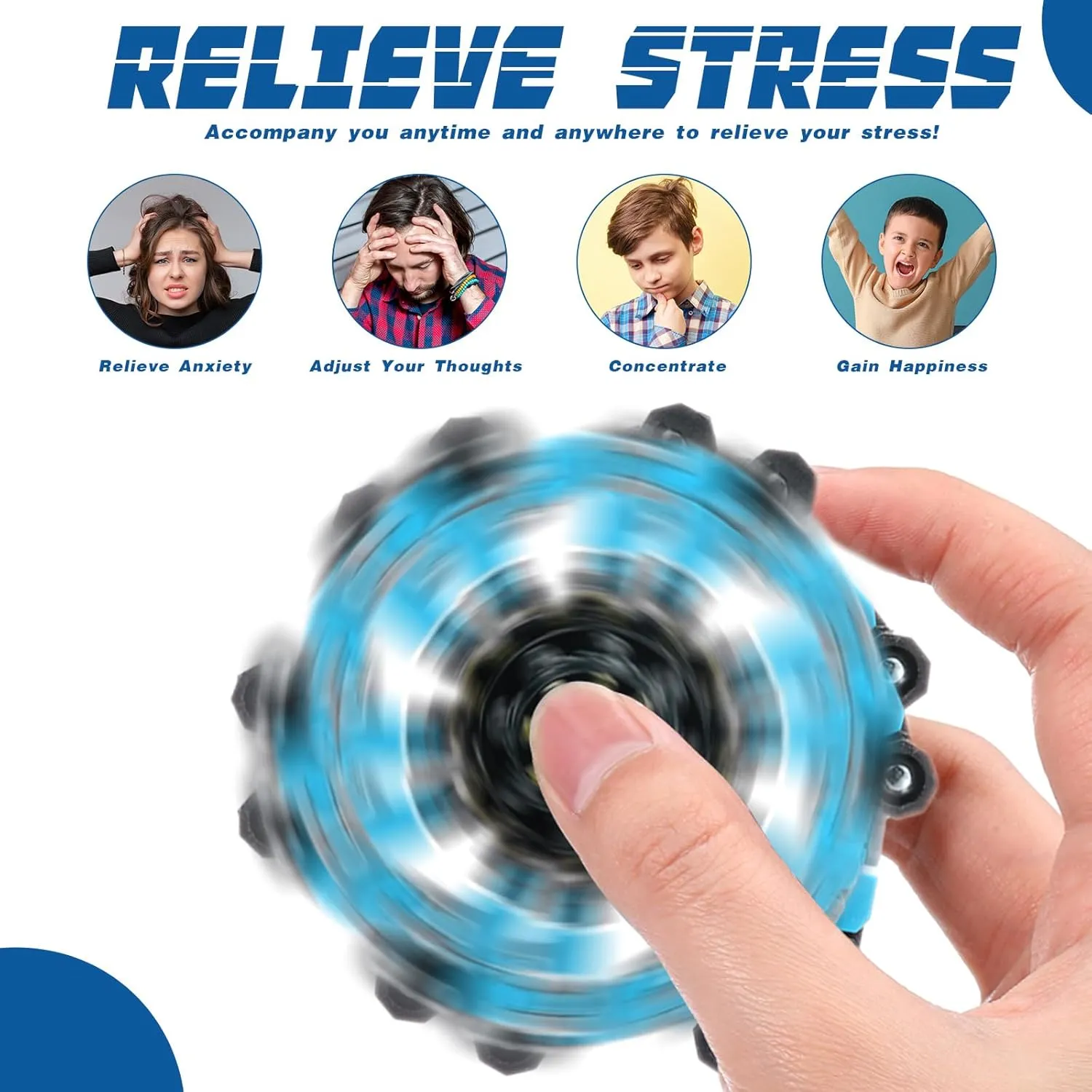 Mechanical Toys Party Favors for ADHD Autism Kids Adults 72 Pcs Transformable Fidget Spinners Bulk Funny Sensory Fidget sweep blunt Robot Toys Stress Relief Spinner DIY Deformation 