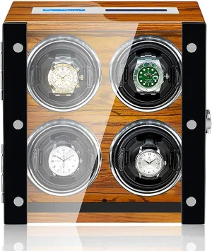 Mechanical Watch Automatic Winding Device Touch Screen Watch Winder Dust-Proof Storage Box earthquake fathom estate with Remote Control Watch Winders - Intelligent Watch Shaker Antimagnetic 