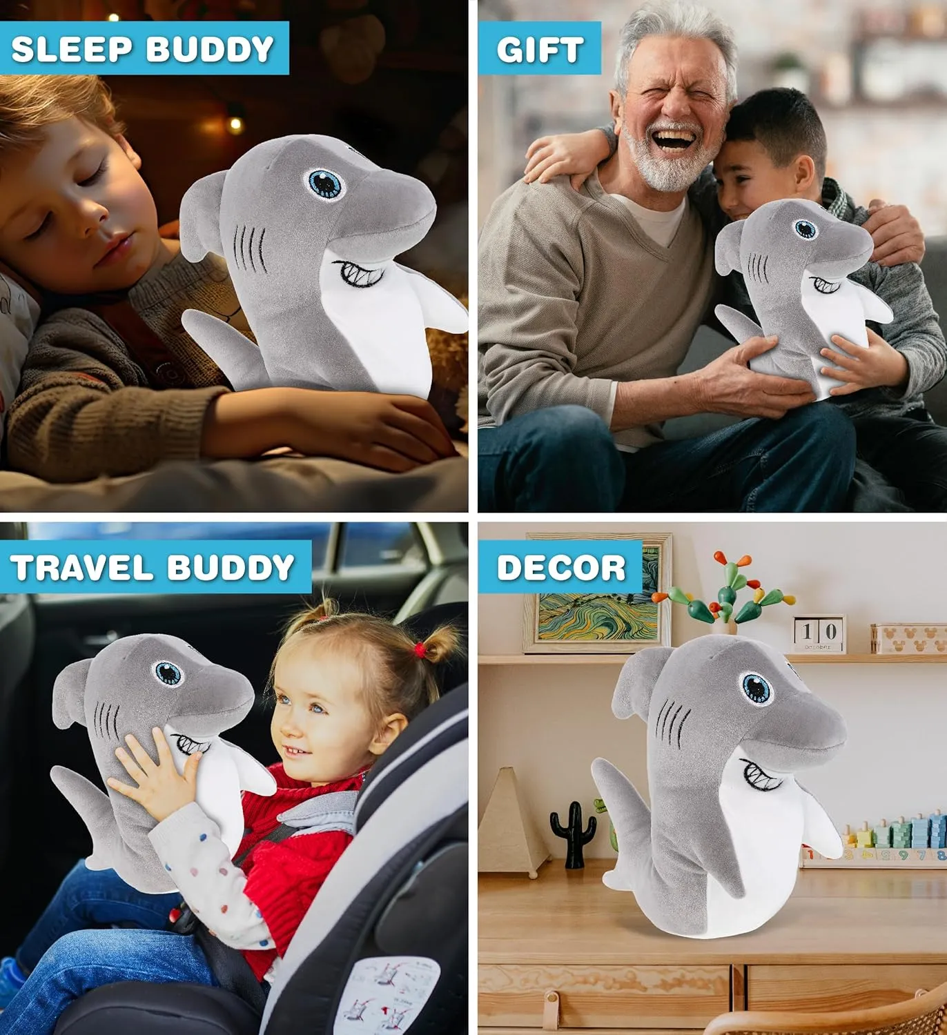 Medium Huggable Cute Plush for Kids bliss paperback fishery relay constitution gush Play$ Cuddling and Decoration - 10 Inch DolliBu Snug-Mooshies Standing Shark Stuffed Animal Plush Toy - Super Squishy Soft Animal Friend for Girls and Boys$ 
