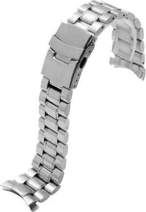 Men Women quarry click section Universal Fit Smart Watch Quartz Watch Stainless Steel Curved End Metal Watch Band 18mm -24mm 