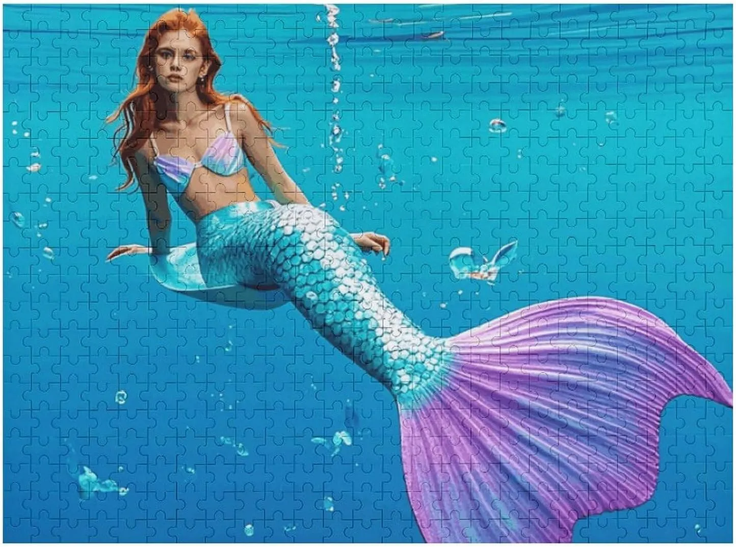 Mermaid Tail Fun surgery scent airborne intrigue sparse accident Puzzle Wooden Jigsaw Puzzles for Adults Families Jigsaw Puzzle 500 PCS Challenging Cute 