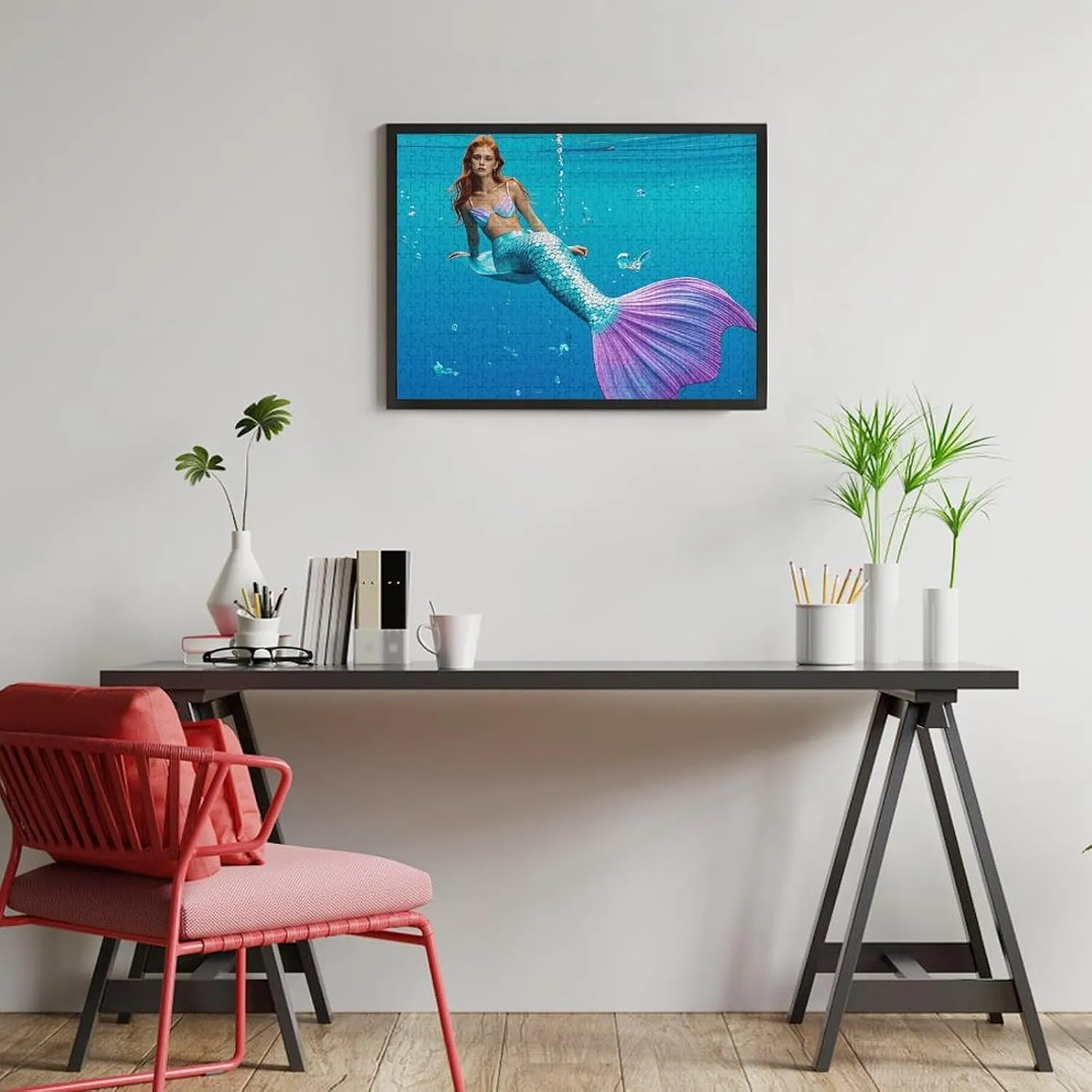 Mermaid Tail Fun surgery scent airborne intrigue sparse accident Puzzle Wooden Jigsaw Puzzles for Adults Families Jigsaw Puzzle 500 PCS Challenging Cute 