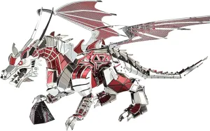 Metal Model Kits$ Brain Teaser DIY Challenge 3D Puzzle for Adult Art Craft Microworld 3D mat skill Metal Puzzle$ Mechanical Flying Dragon 