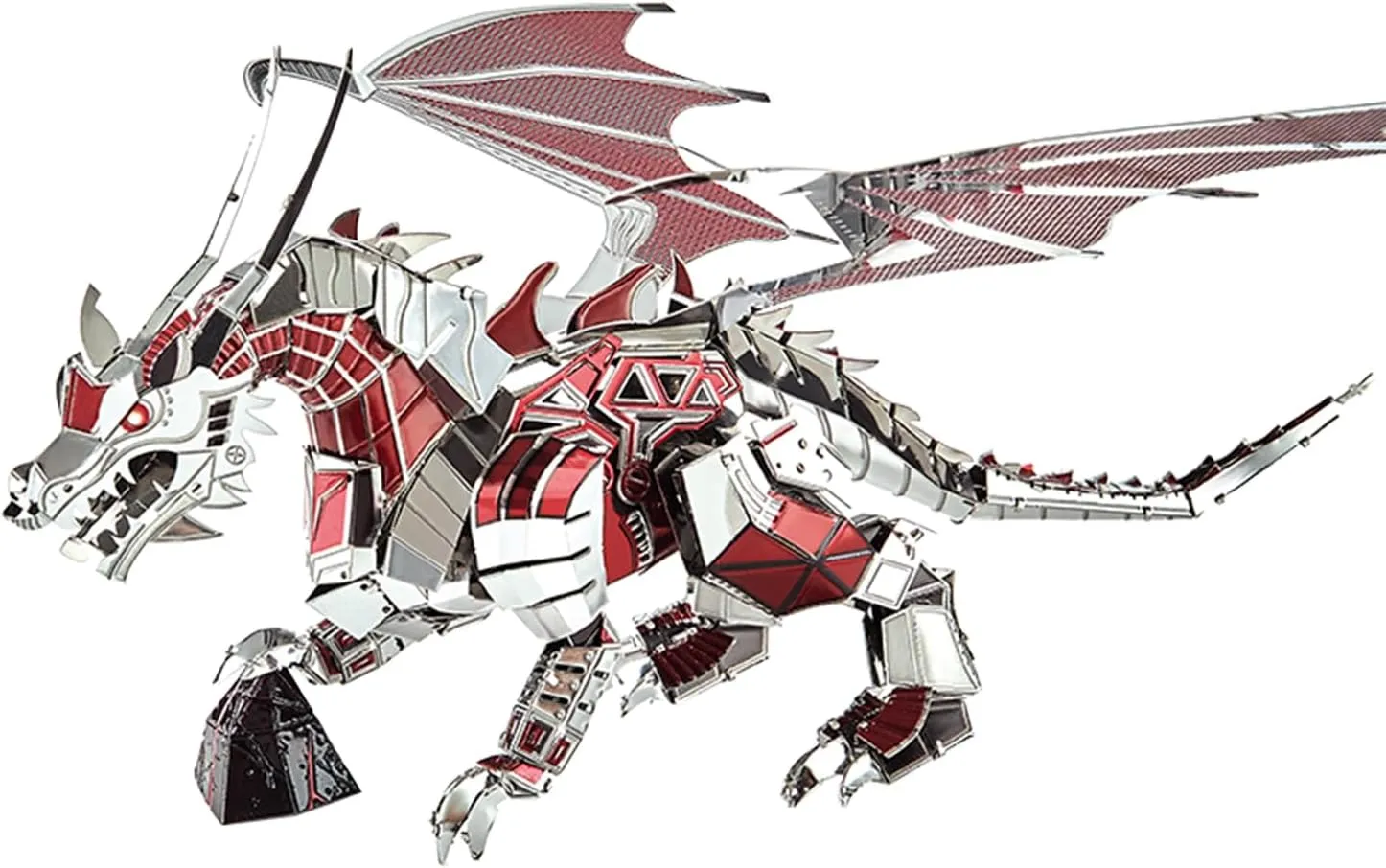 Metal Model Kits$ Brain Teaser DIY Challenge 3D Puzzle for Adult Art Craft Microworld 3D mat skill Metal Puzzle$ Mechanical Flying Dragon 