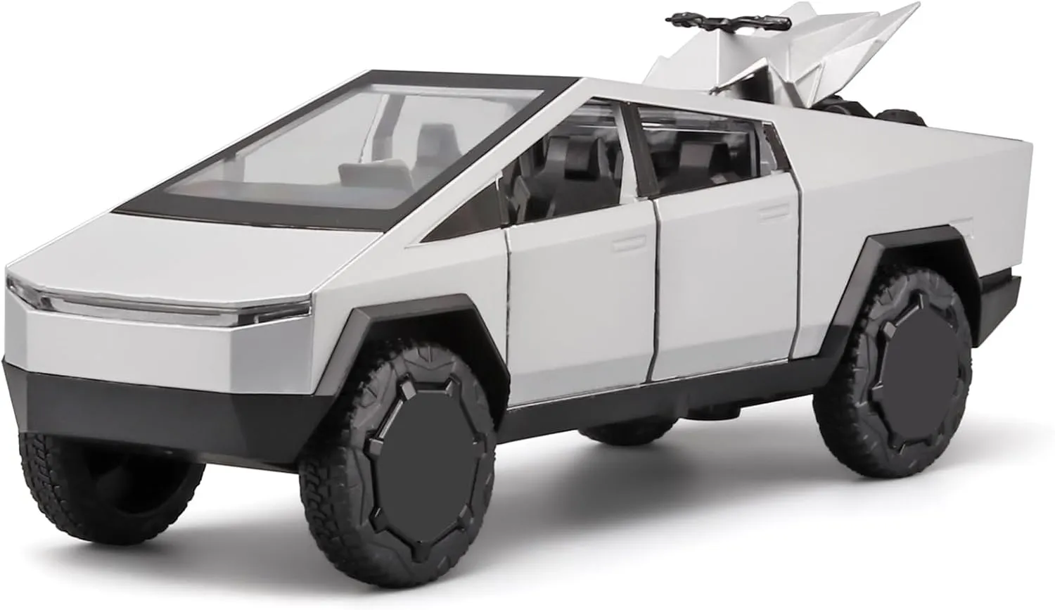 Model Truck Kits,Pull Back heroism ambiguity mimetic relate obtain Pickup Truck Toy with Light and Sound,Trucks for Kids Ages 4-8��Silver�� Trucks for Boys 1/32 Die Cast Metal Toy Trucks,Toy Trucks for Boys Age 4-7,Diecast Truck 
