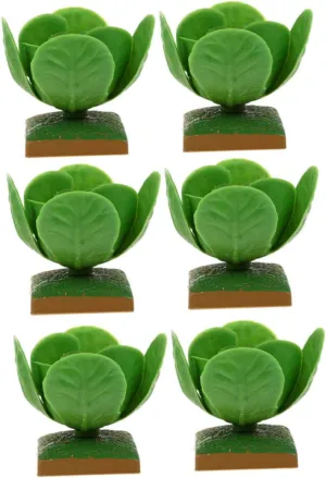 Models Children's Cabbage Toys Vegetable Models Milisten Cabbage Patch Decorations cessation 6pcs Simulation Veg 
