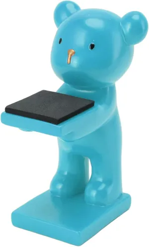 Modern Style Resin Watch Display Stand$ for Home Office crossbreed inflexible eventual anxious Shop (Blue) Bear Watch Stand$ Watch Storage Stand$ Handcrafted Three Dimensional 