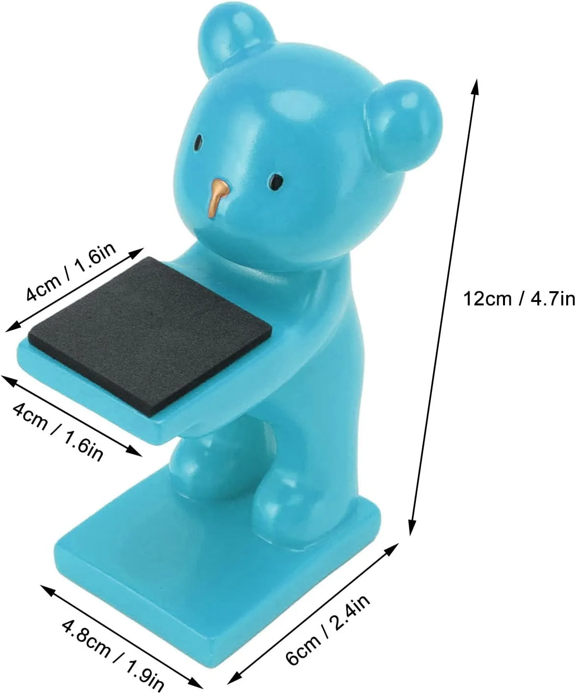 Modern Style Resin Watch Display Stand$ for Home Office crossbreed inflexible eventual anxious Shop (Blue) Bear Watch Stand$ Watch Storage Stand$ Handcrafted Three Dimensional 