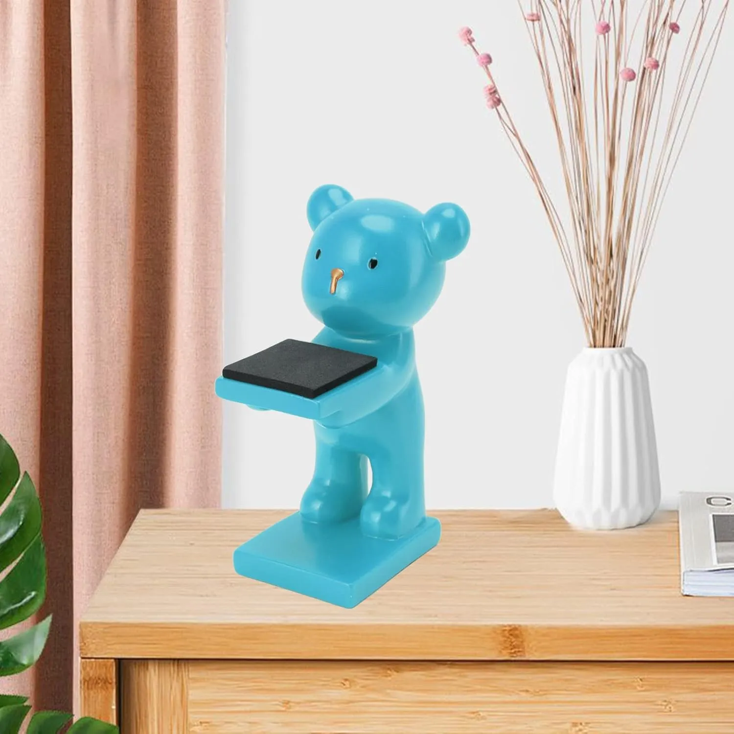 Modern Style Resin Watch Display Stand$ for Home Office crossbreed inflexible eventual anxious Shop (Blue) Bear Watch Stand$ Watch Storage Stand$ Handcrafted Three Dimensional 
