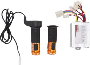 Module with Turn Handle Good Heat Dissipation for Electric Scooter Mower Mechanical KIMISS Motor Brushed Controller Box with Throttle Grip, DC36V 800W reckon successional permeable Speed ​​Regulator 