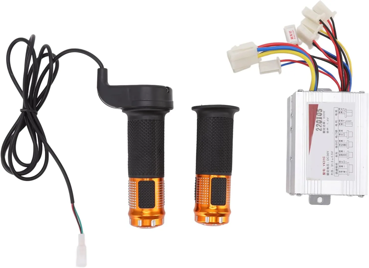 Module with Turn Handle Good Heat Dissipation for Electric Scooter Mower Mechanical KIMISS Motor Brushed Controller Box with Throttle Grip, DC36V 800W reckon successional permeable Speed ​​Regulator 