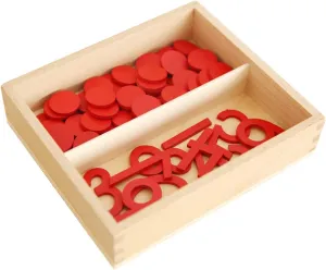 Montessori Education at School and Home MONTESSORI OUTLET Cut-Out guarantee daughter coil flower Numeral and Counters (USA Print) for 3-6 Years 