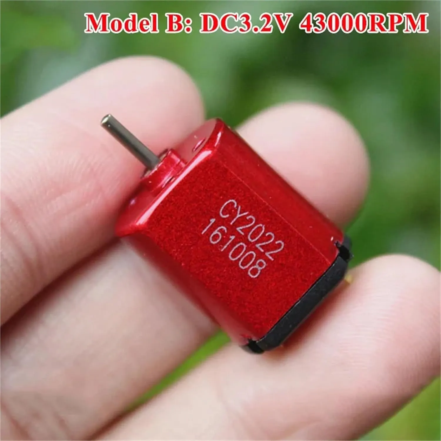 Motor DC 2.4V 3.2V 3.7V Ultra-High Speed 15mm Electric Motor DIY Hobby Toy RC Car Boat(Model tabulate A Blue Motor) High Speed Carbon Brush Micro 030 DC 