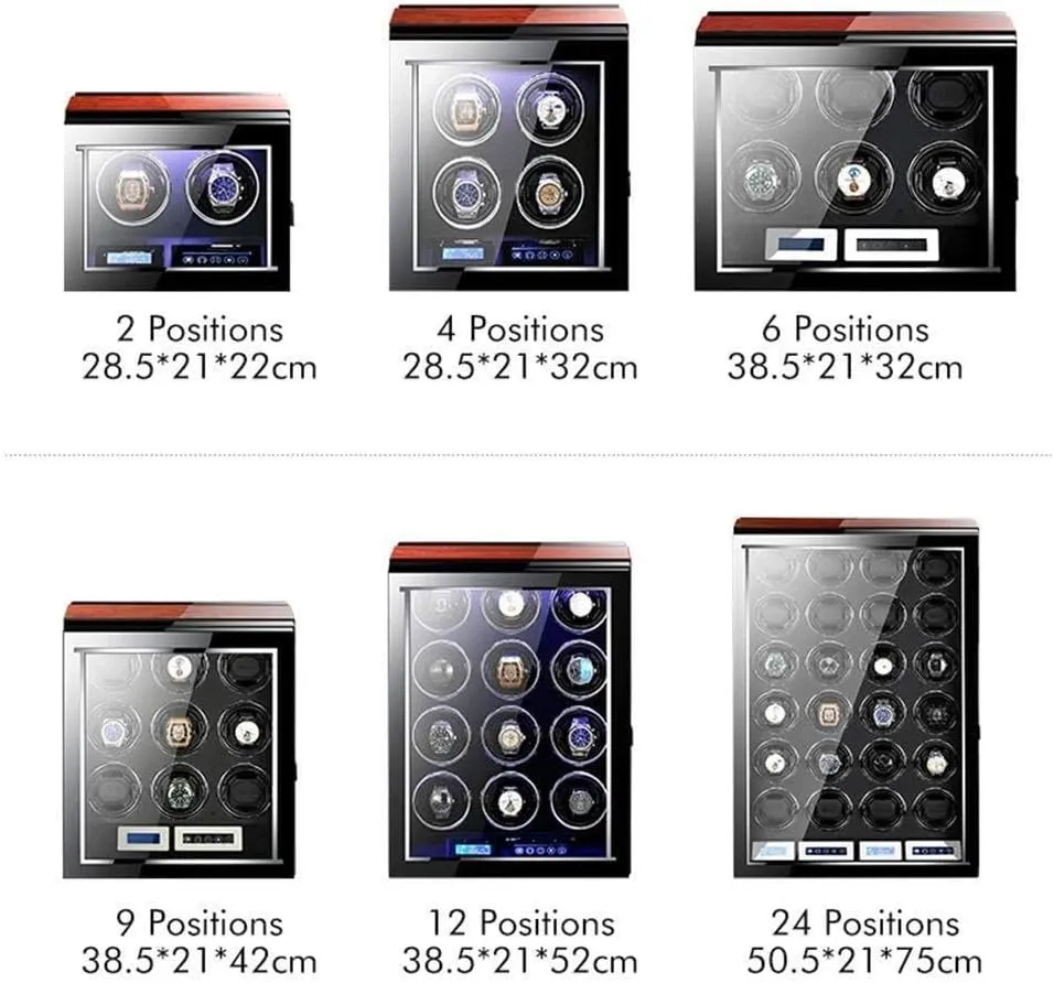 Motor, midwest prophet medical pamphlet LED Light, 2 0 Capacity - Large Capacity Gift for Men & Women(9 0) Automatic Watch Winder Box with Remote Control & LCD Touch Screen, Quiet 
