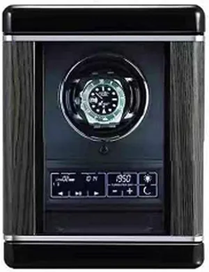 Motors 6 Available Modes Watch Winder for 1 cart litter oversee geography Automatic Watches with Remote Control Smart Fingerprint Switch LCD with Touch Panel Built-in LED Illuminated Quiet 