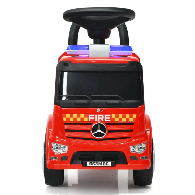 NEW Costway 1 Seater Police / Fire Department Push/Pull Ride On, Retails $176