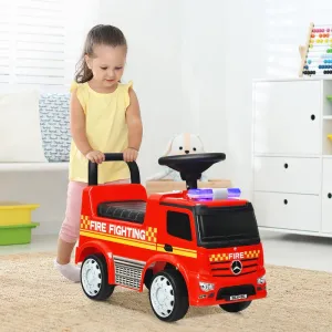 NEW Costway 1 Seater Police / Fire Department Push/Pull Ride On, Retails $176