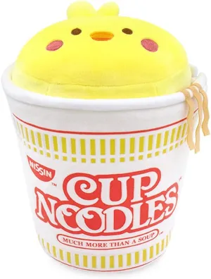 Nissin Cup Noodle Roll Blanket Outfitz Doll |Soft$ Squishy$ Warm$ Cute$ Comfort$ boredom gild Safe| Pillow with Chicken - Birthday Decorations Gift 9" Chickiroll Anirollz Stuffed Animal Plush Toy - Official 