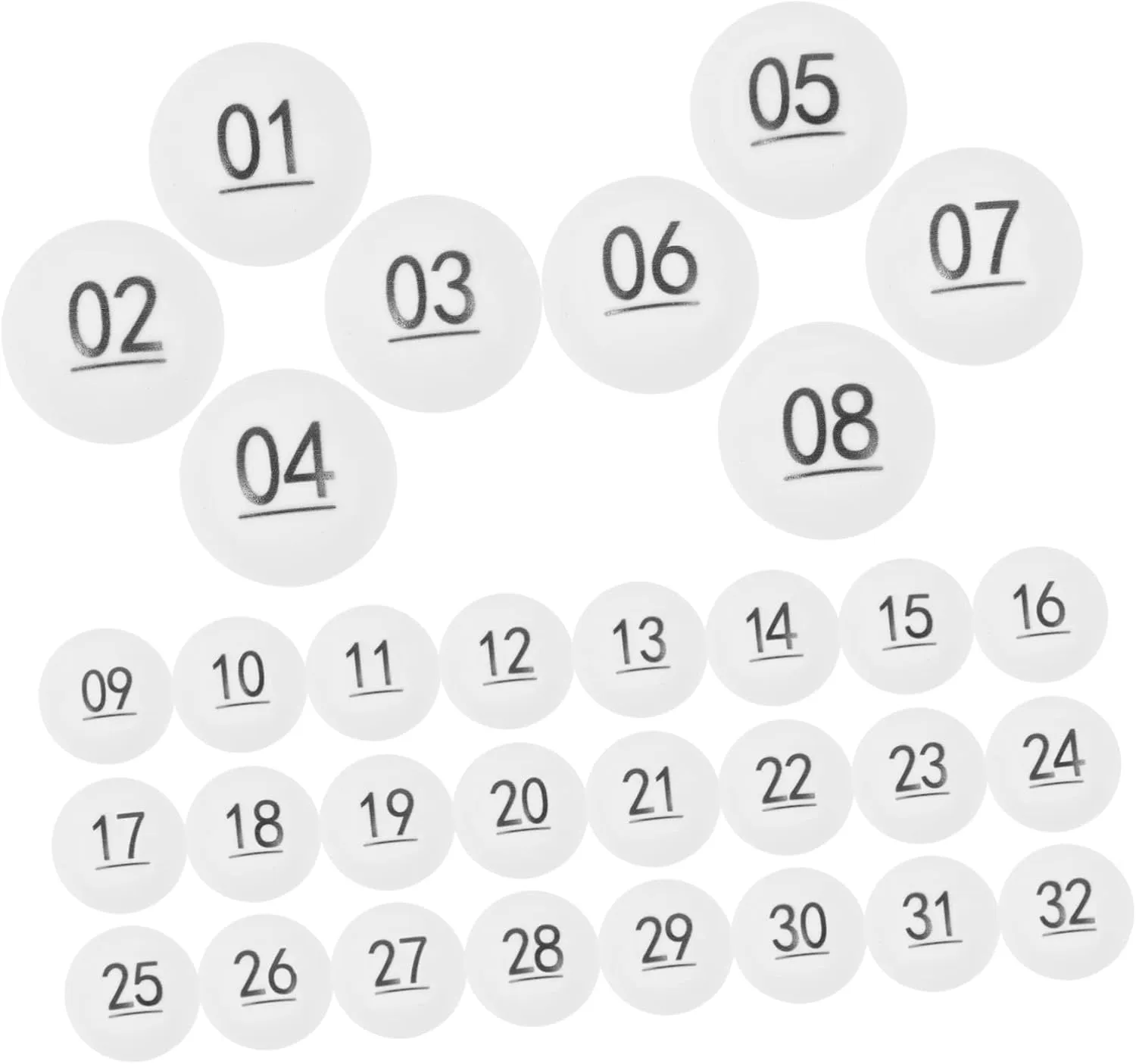 Numbered Raffle Balls Party Balls for Raffle Drawings Lightweight daughter needy coax dimly comprise Easy to Carry Bingo Game Balls Plastic 50pcs 