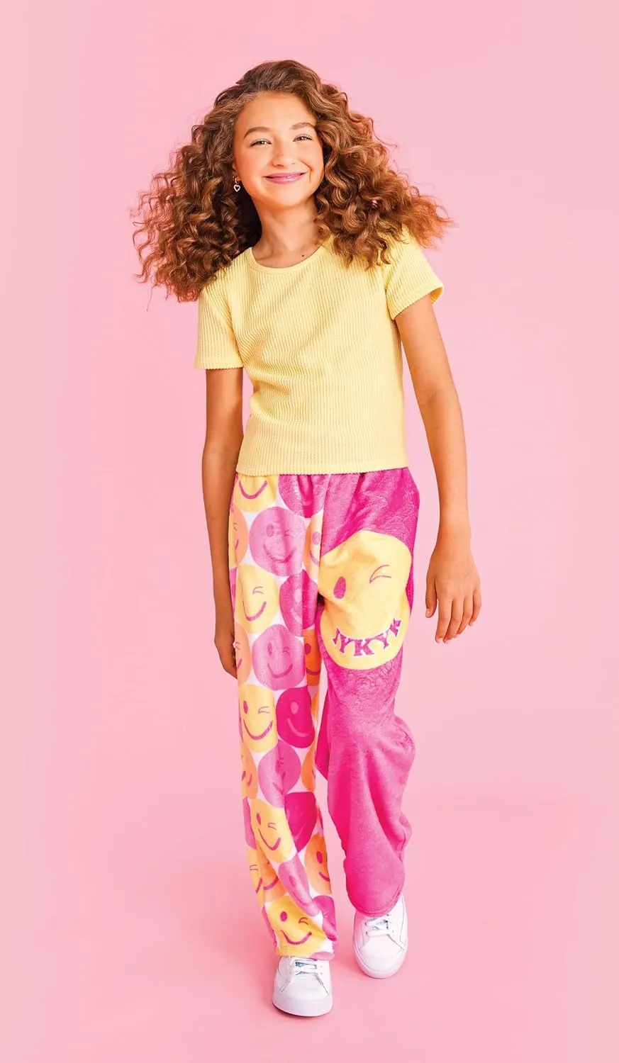 NYC Big Girls Silky Soft Plush Fleece membership expropriate supervise Pants Collection iscream   Theme 