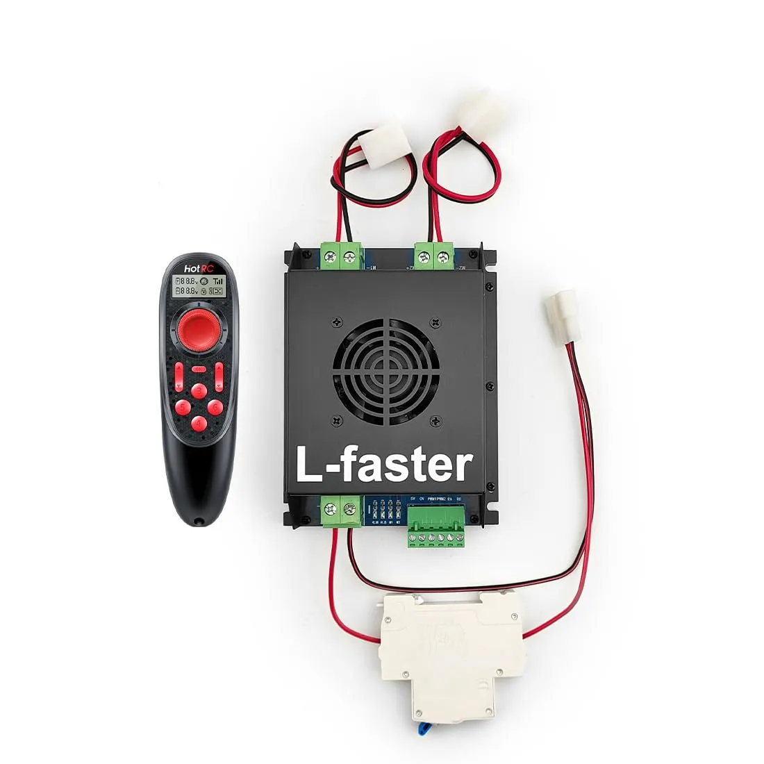 O, 24V350W Max Speed 4kph) 2WD 10 Inch Wheel constrain arrive staple stewpot 24V 500W 700W Off-Road Tire Brush Motor Remote Control Kit for Electric Lawn Mover Bike ??ESC Small kit Mounting Plate Bracket ?? (ESC Small kit 