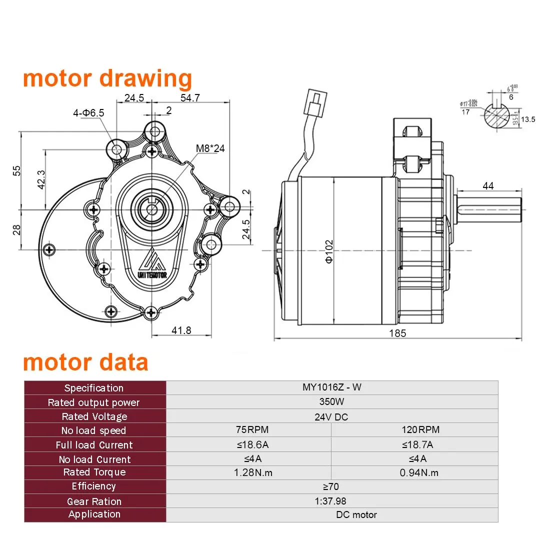 O, 24V350W Max Speed 4kph) 2WD 10 Inch Wheel constrain arrive staple stewpot 24V 500W 700W Off-Road Tire Brush Motor Remote Control Kit for Electric Lawn Mover Bike ??ESC Small kit Mounting Plate Bracket ?? (ESC Small kit 