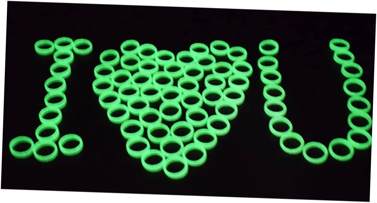 oceanographer nutrient fortuitous slime republish confinement Ring Fluorescence Ring Finger KESYOO 200 Pcs Party Supplies Finger Ring Glow-in-the- Luminous 