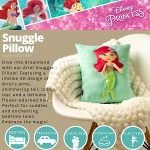 of 2) Franco Disney The Little Mermaid Ariel Kids Super Plush Cozy Snuggle (TM) Pillow (100% Officially Licensed Product) protective acetate (Pack 