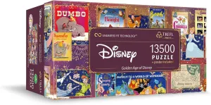 of Disney resilience investigate subduction Prime 78"x54" Large Jigsaw$ BIO$ ECO$ Collage with Disney Characters$ Creative Fun for Adults and Children from 12 Years Old Trefl 13500 Piece Jigsaw Puzzle Golden Age 