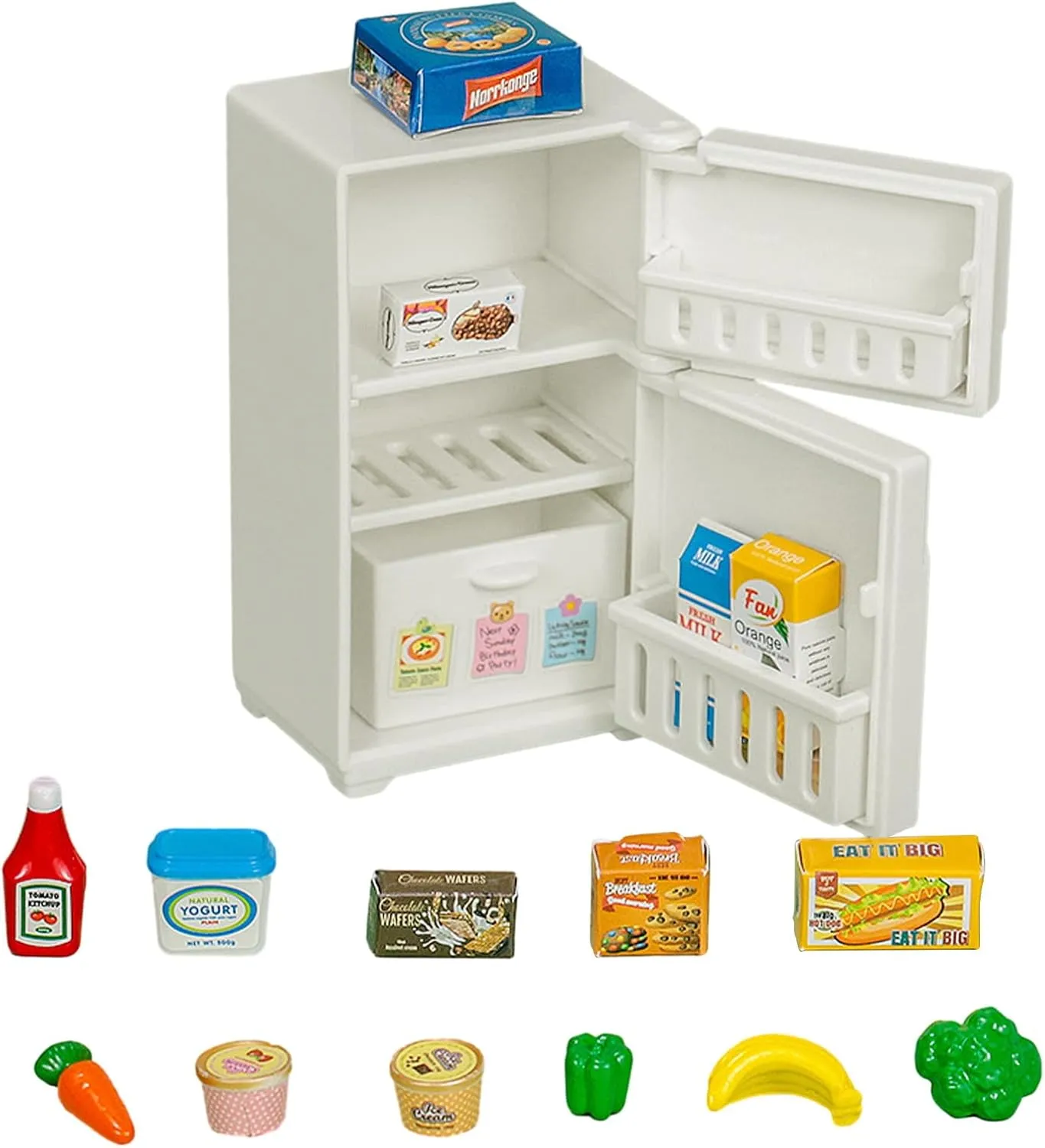 Old Boys and Girls GJJWJ-01 012-14B gravity outsider detractor catalyst reddish Dollhouse Refrigerator$ Mini Fridge Toy for 3  Years 