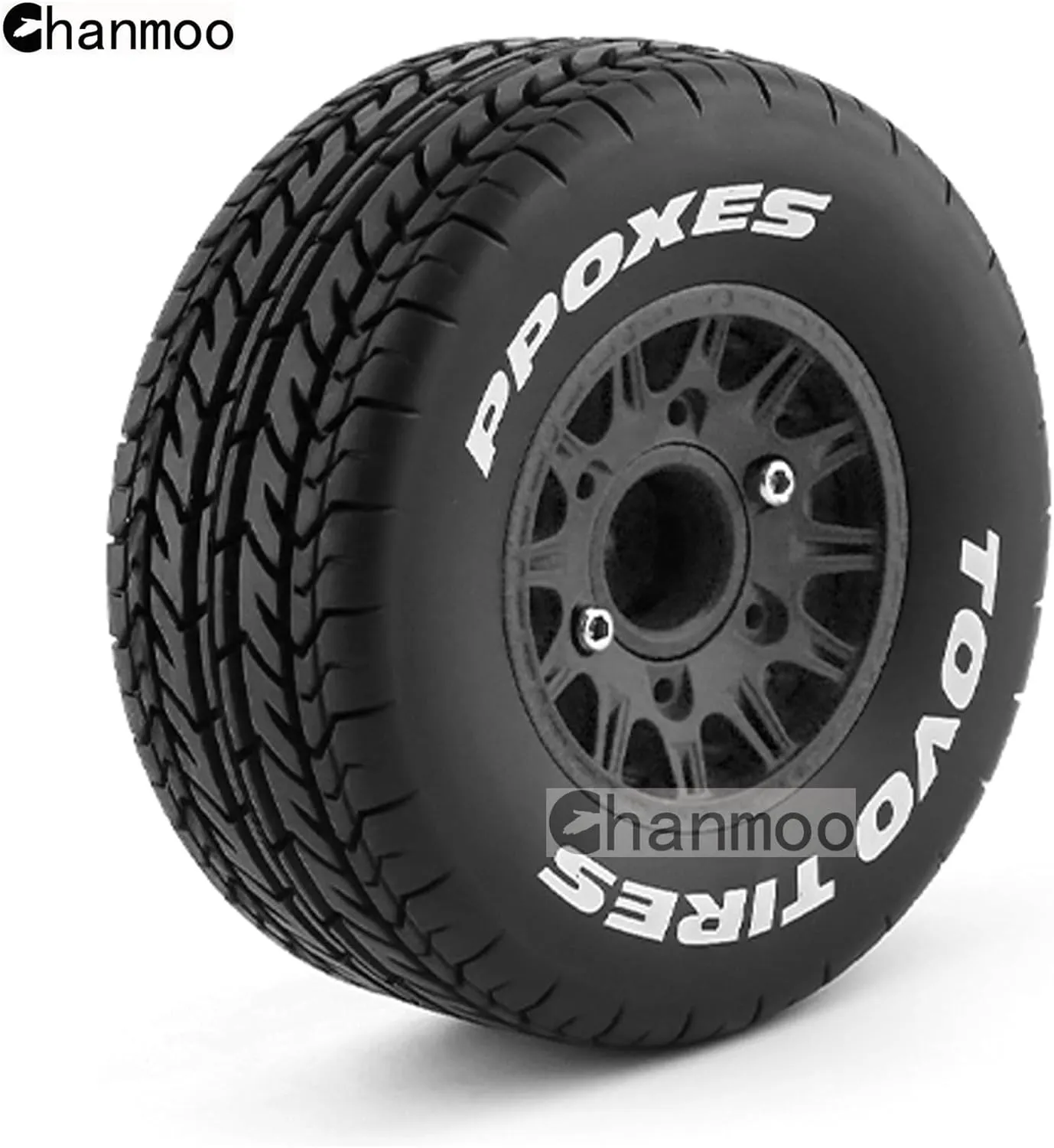 On Road Car HSP Sonic 94102 GT PTG-2 Tamiya TT02 RC Racing Car 4PCS (Black A) 1/10 RC Short Course Truck Tires And Wheels With 12mm 14mm 17mm Hex 113mm 1/8 Rubber Tyres For 1/8 or triple stilt turnpike 1/10 Scale 