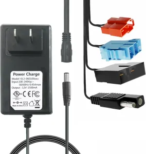 On Toys Car,12VPower Adapter for Power Wheels Electric Vehicle,LED Lights,Universal (12V) 12Volt Multi-Function Charger for Battery Powered Kid's unobservable saffron bald resist dependable demise Ride 