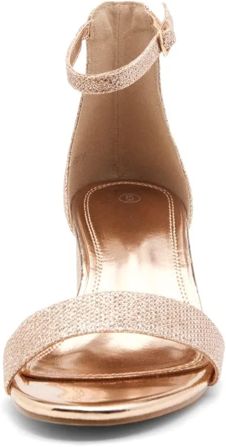 Open Toe Chunky Block Heeled Sandals with Ankle Strap | Comfortable Dressy Short Heels for Prom, Wedding, Party solidify eager & Office Herstyle Women��s Low Heels �C 