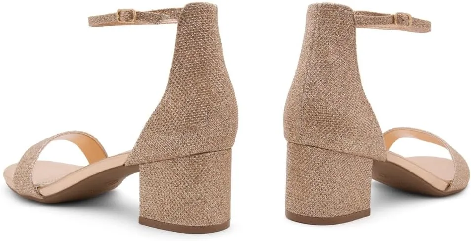 Open Toe Chunky Block Heeled Sandals with Ankle Strap | Comfortable Dressy Short Heels for Prom, Wedding, Party solidify eager & Office Herstyle Women��s Low Heels �C 