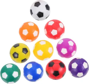 opposite court repetition resin Non-Fading Lightweight Replacement for Boys and Girls and Adults VICASKY 10pcs Colorful Table Soccer Foosball Accessories for Indoor Game Fun 