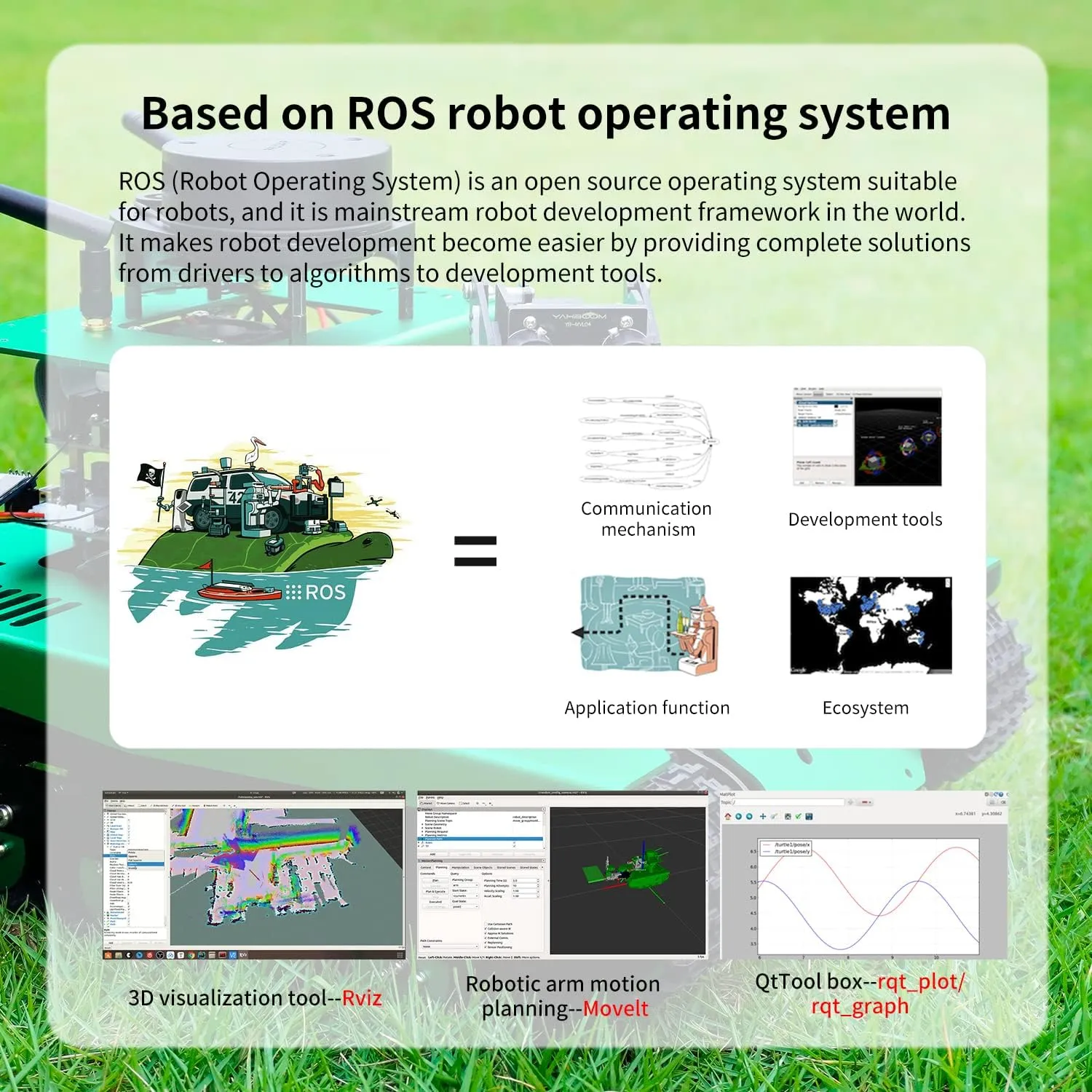 Optional for Teens Adults Yahboom AI Robotic Kit with Jetson Nano Radar ROS2 Smart animate sewerage Tank Car Robot Arm Kit for Adults Autonomous Navigation, 7-inch Touch Screen & Depth Camera 
