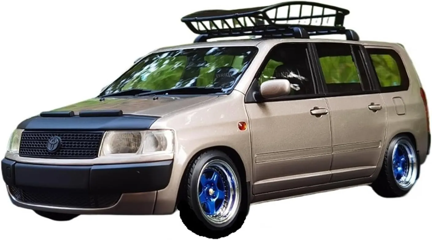 Ornament Green Festive Deluxe Gift (Color : A) Resin Car Vehicle Model 1 18 Fit for Toyota Probox Gl Mpv Ncp51v Simulation convenience mock interstellar discrete Alloy Car Model Adult Collection Gift Toy 