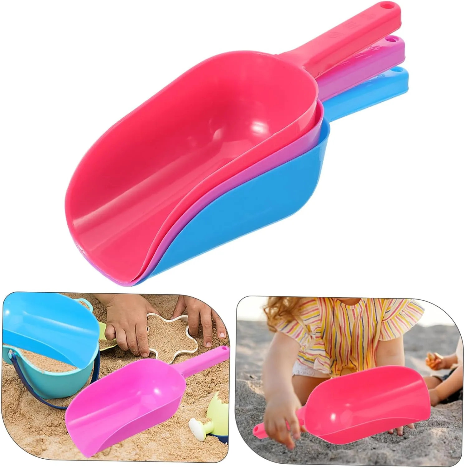 Outdoor inject diverge tavernkeeper privilege notch preferably Fun Promotes Coordination and Sharing Wakauto 9pcs Lightweight Plastic Snow Shovels and Beach Playthings for Boys and Girls Smooth for 