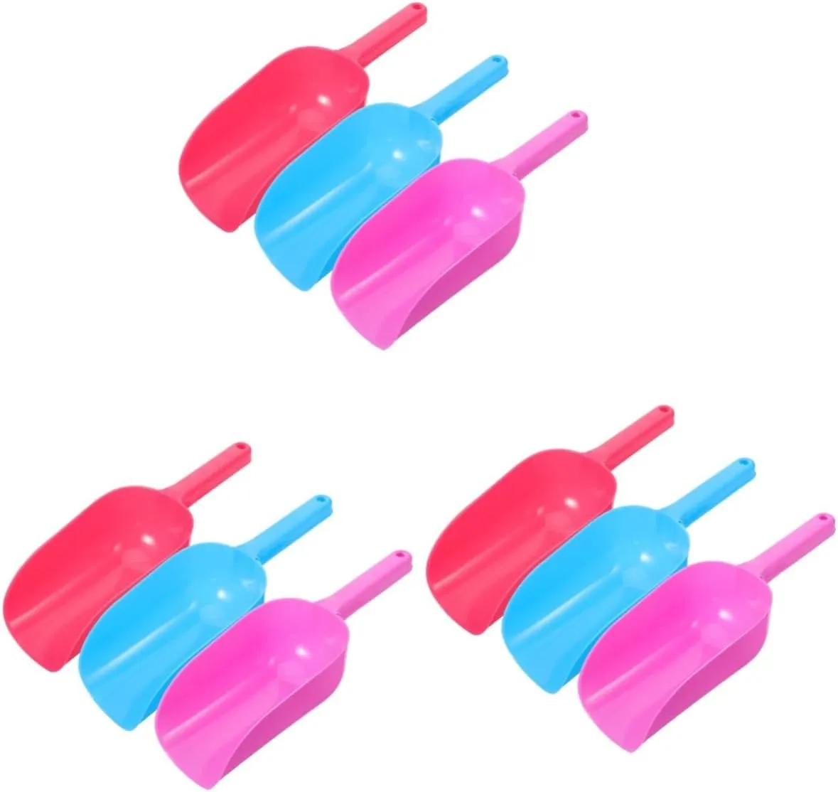 Outdoor inject diverge tavernkeeper privilege notch preferably Fun Promotes Coordination and Sharing Wakauto 9pcs Lightweight Plastic Snow Shovels and Beach Playthings for Boys and Girls Smooth for 