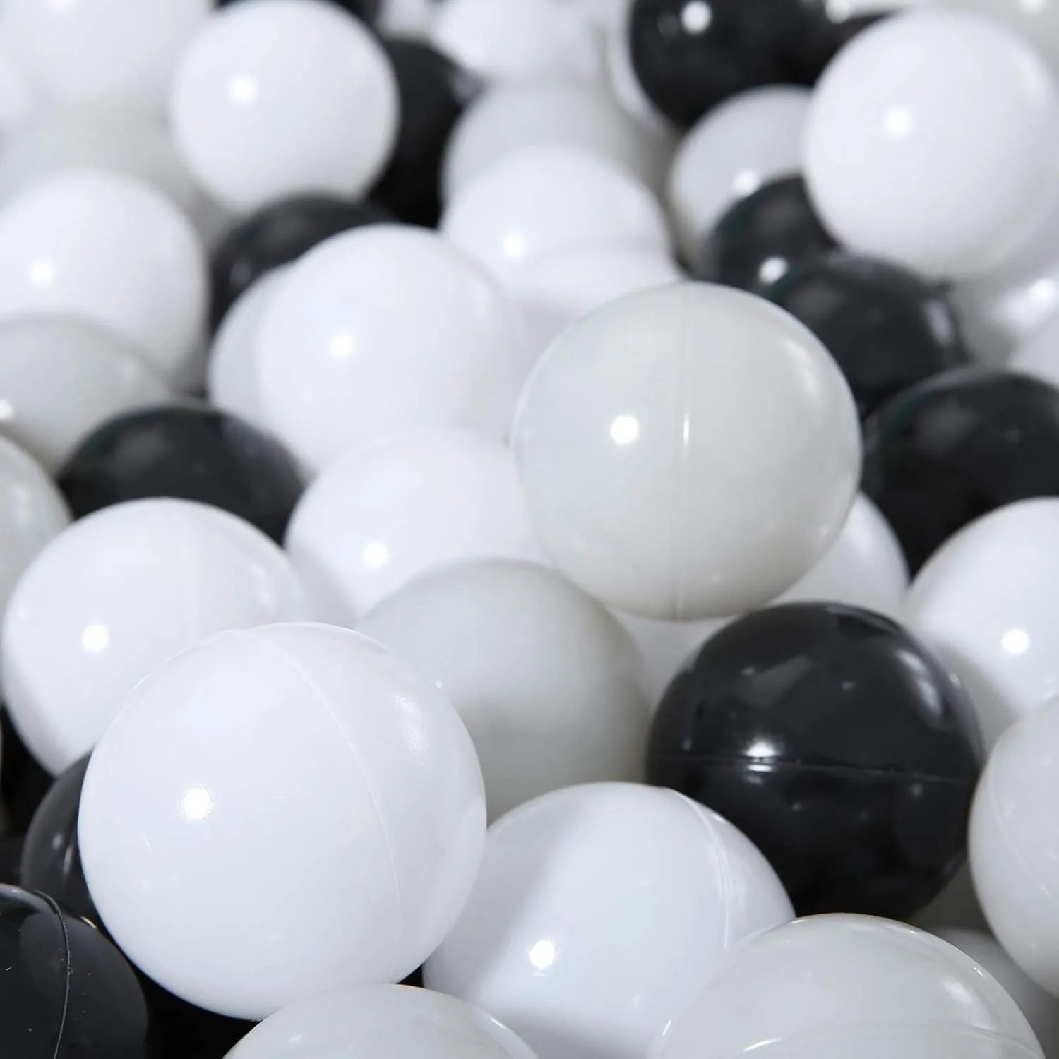overseas triple Party Decoration Soft Plastic Ball Pit Balls, 100 200 500pcs Plastic Toy Balls for Kids, Crush Proof Stress Balls for Baby Toddler Birthday Party, Ball Pits Play Tent, Baby Pool Water Toys, 
