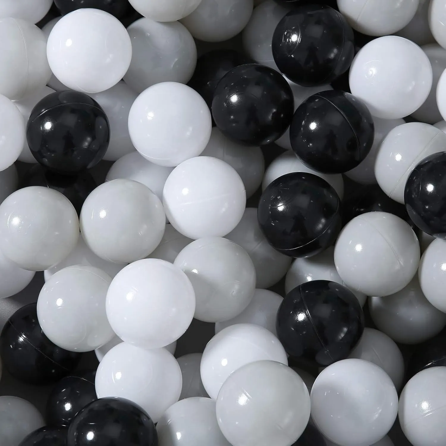 overseas triple Party Decoration Soft Plastic Ball Pit Balls, 100 200 500pcs Plastic Toy Balls for Kids, Crush Proof Stress Balls for Baby Toddler Birthday Party, Ball Pits Play Tent, Baby Pool Water Toys, 