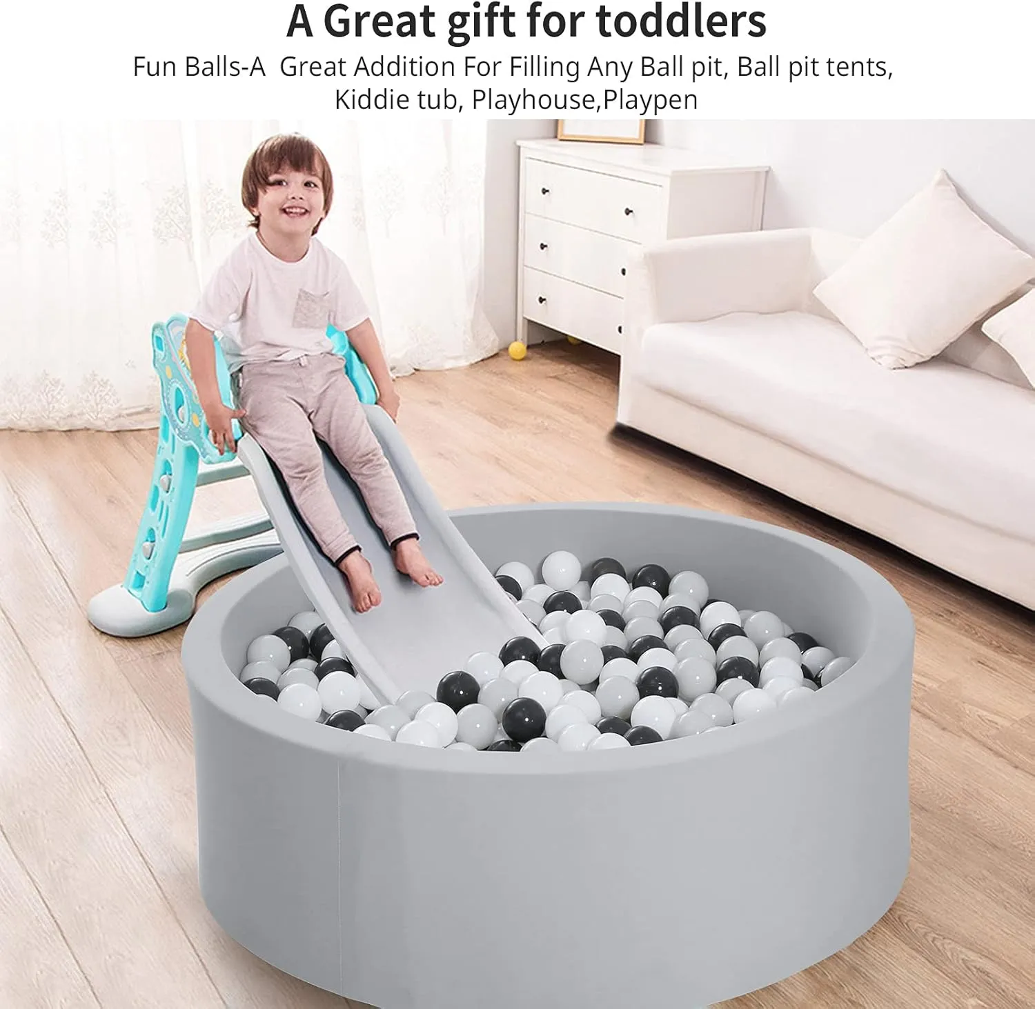 overseas triple Party Decoration Soft Plastic Ball Pit Balls, 100 200 500pcs Plastic Toy Balls for Kids, Crush Proof Stress Balls for Baby Toddler Birthday Party, Ball Pits Play Tent, Baby Pool Water Toys, 