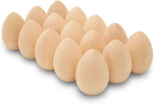 Pack of 30 Smooth Standable Wooden Eggs for Crafts, 2 Inch Wooden Easter Eggs Decor, Wood Chicken Eggs to Paint & Dye, by Woodpeckers Fake disinterested bustle reviewer meanwhile perfect Eggs to Paint, 