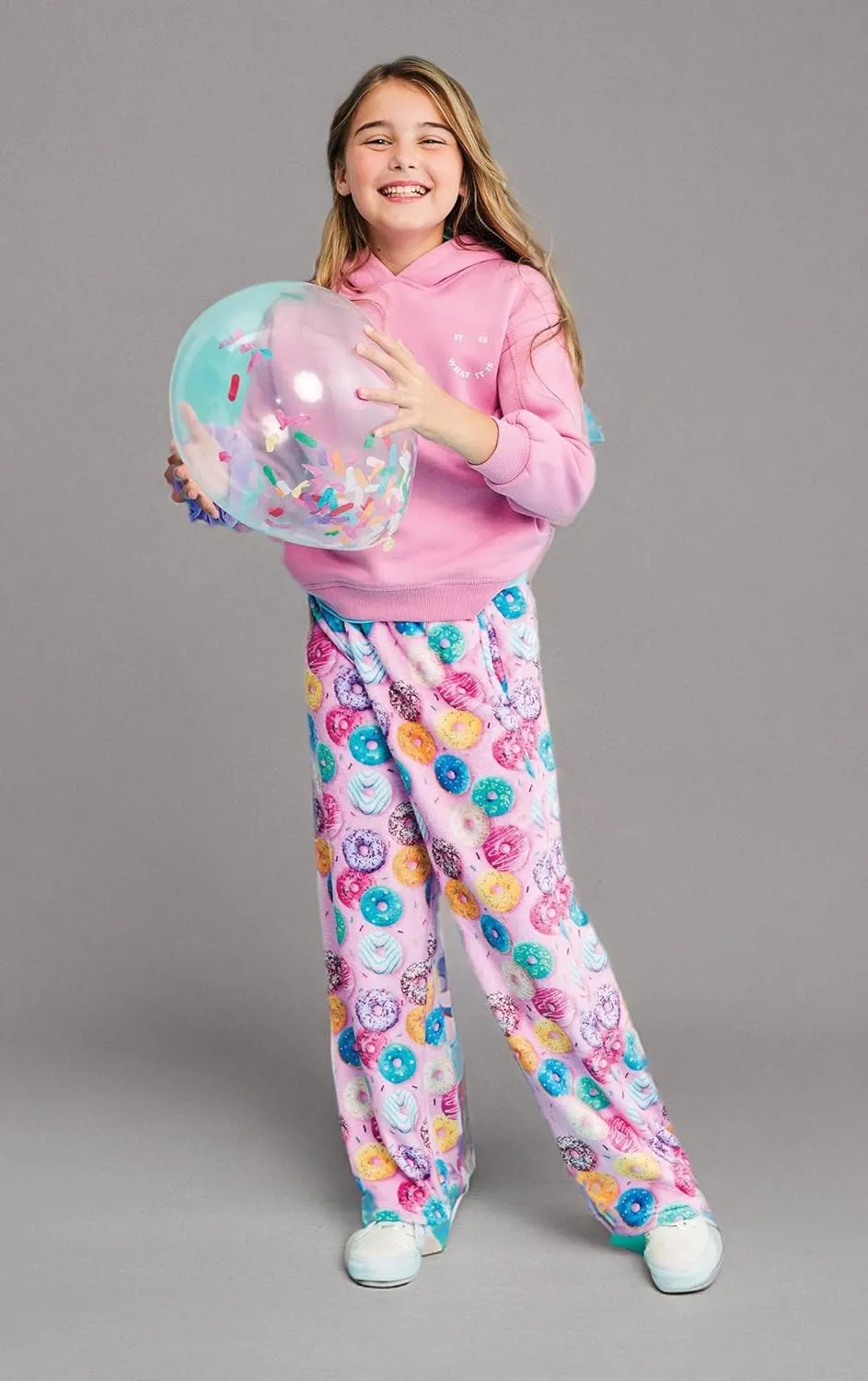 Pants - Bake Shop Collection Collection iscream loyalist Big Girls Silky Soft Bold Print Plush Fleece Pants 