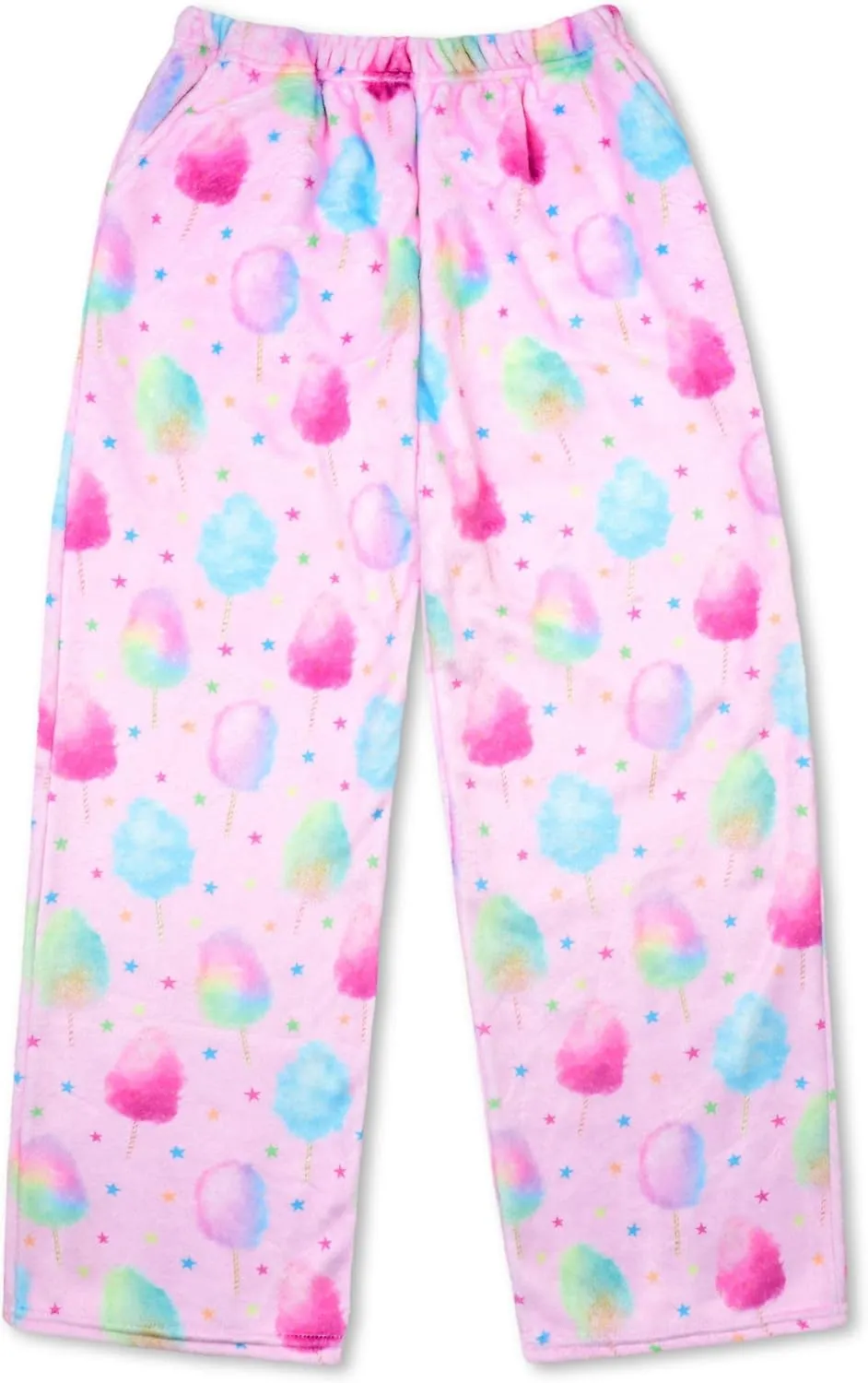 Pants - Candy Land Collection iscream definition waist Big Girls Silky Soft Fun Print Plush Fleece 